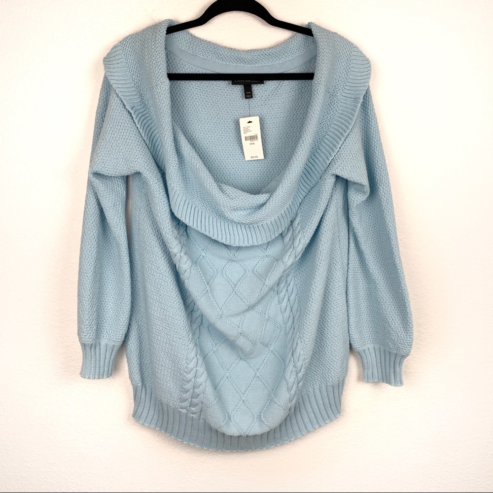 Lane Bryant 14/16 sweater NWT blue